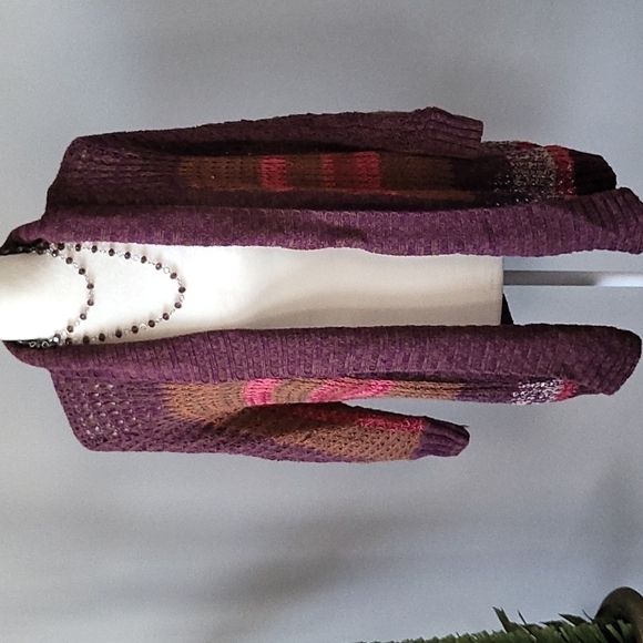 Sonoma open front multicolored cardigan - Picture 1 of 10